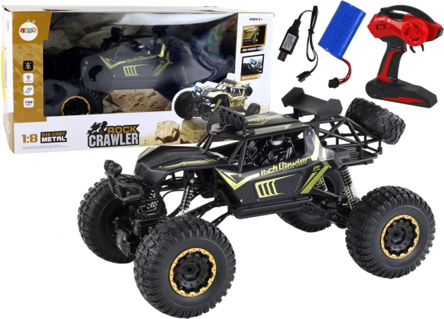 Veľké auto na diaľkové ovládanie v mierke 1:8 2.4G čierne