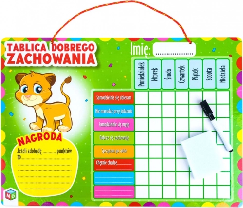 Tabuľa dobrého správania MULTIGRA