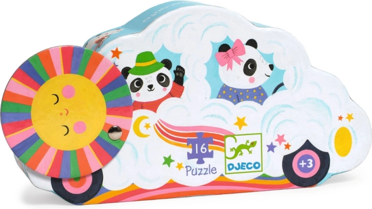 Djeco puzzle obláčikové auto (16 dielikov)