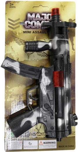 Detský plastový samopal s klapkajúcim zvukom 24 cm army - 1 kus