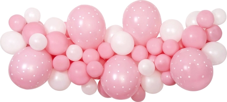 Gemar DIY sada na balónovú girlandu baby pink