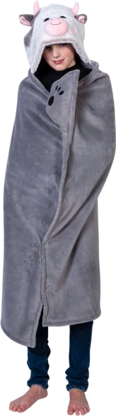 Cozy Noxxiez hrejivá deka s kapucňou kravička