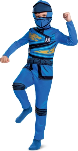 Lego Ninjago kostým Jay pre deti 7–8 rokov