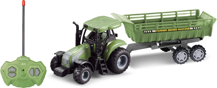 Traktor s vlečkou na diaľkové ovládanie 37 cm