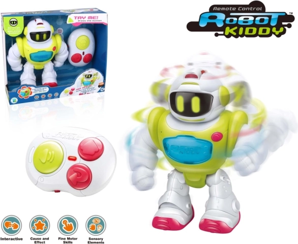 Interaktívny robot na diaľkové ovládanie Kiddy s infračerveným ovládaním