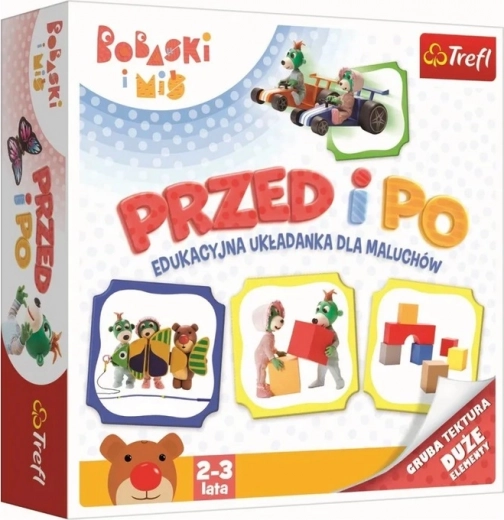 Pred a po – vzdelávacie puzzle BOBASKI I MIŚ