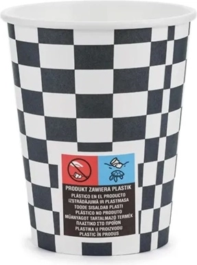 Jednorazové párty kelímky Szachownica 220 ml – mix