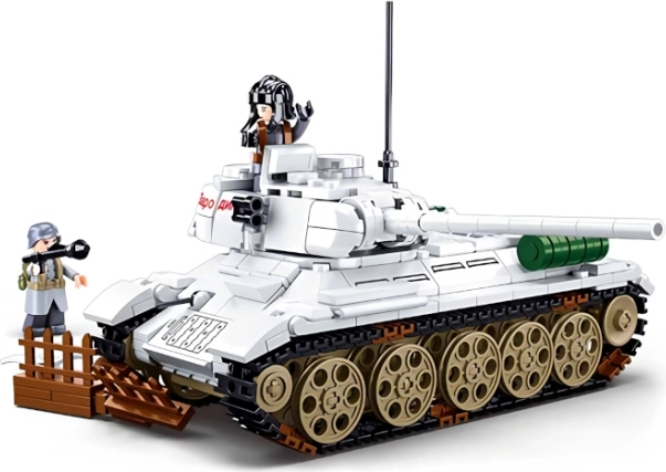 Sluban Bitka o Budapešť – biely tank T‑34/85 stavebnica