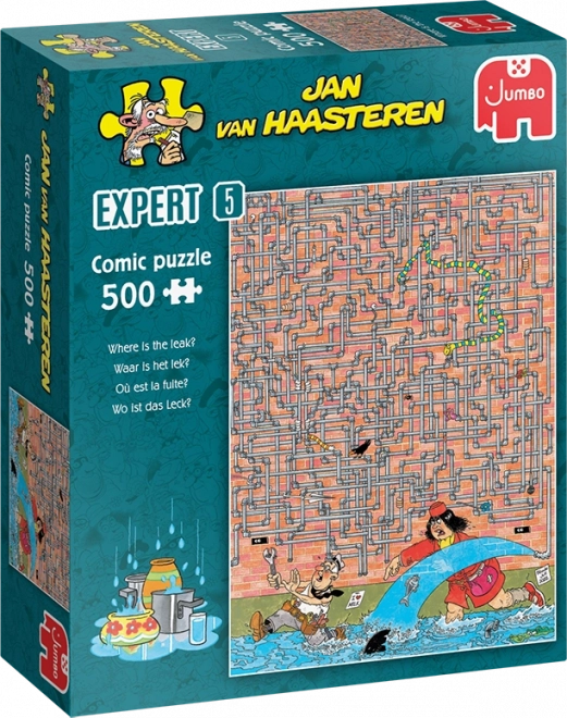 Puzzle JUMBO Jan van Haasteren Expert 5: Kde to tečie, 500 dielikov