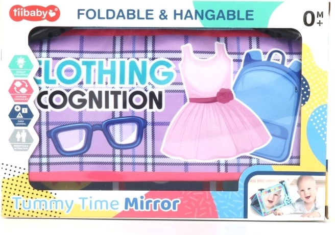 Mäkká knižka 3v1 pre najmenších so zrkadielkom a hryzátkom