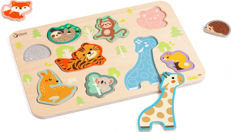 Drevená vkladačka zvieratká CLASSIC WORLD