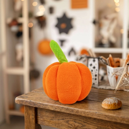 Halloweenska textilná tekvica