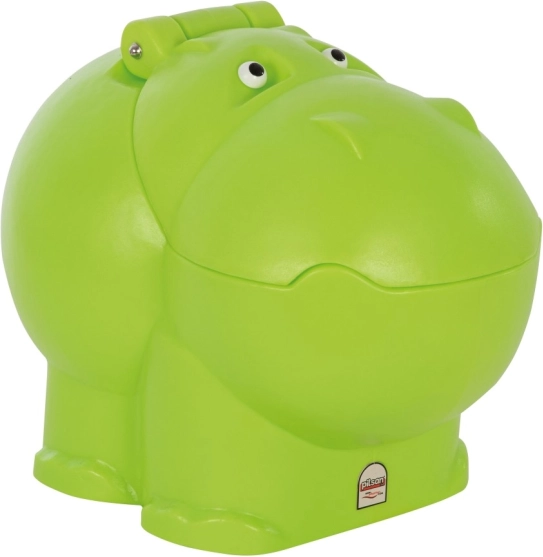 Plastový box na hračky Hroch zelený