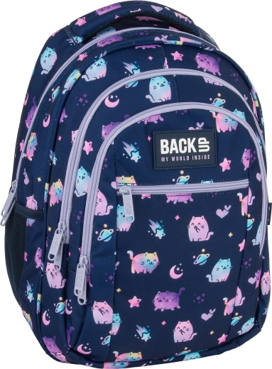 Školský batoh BackUP Violet Kittens 26 l