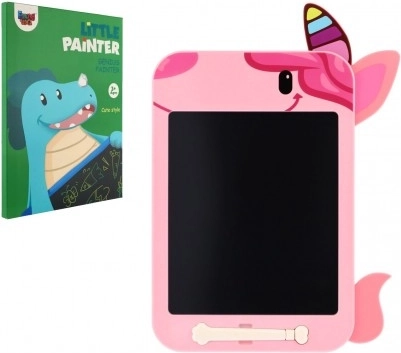 Ružová LCD kresliaca tabuľka s motívom jednorožca 19,5 × 29 cm