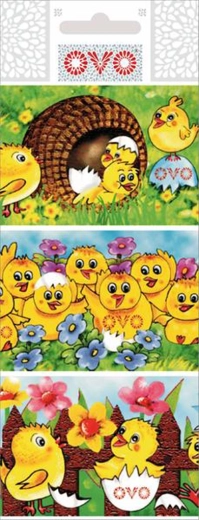 Ovo zmršťovacie košilky s kuriatkami, sada 9 ks