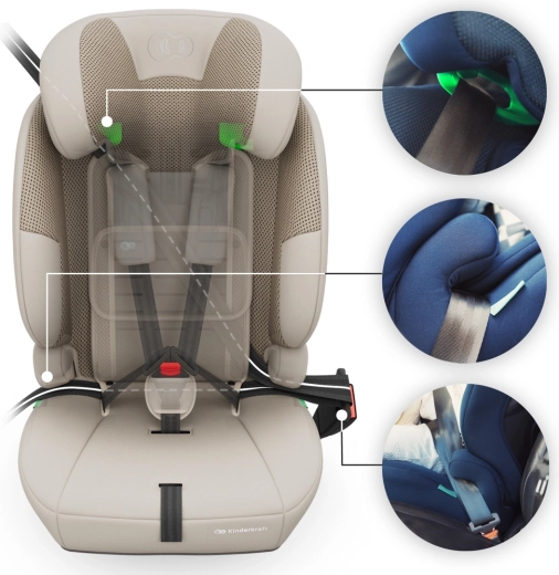 Jednoduchá inštalácia bez ISOFIX vďaka 3-bodovému pásu