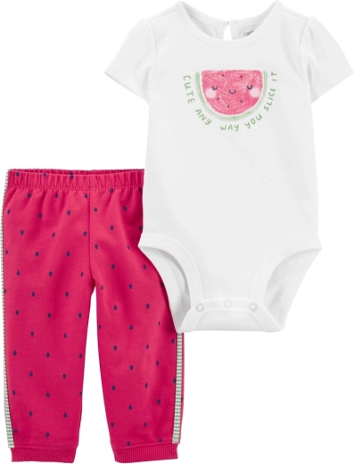 Carter's dievčenský set body a tepláčiky Pink Watermelon