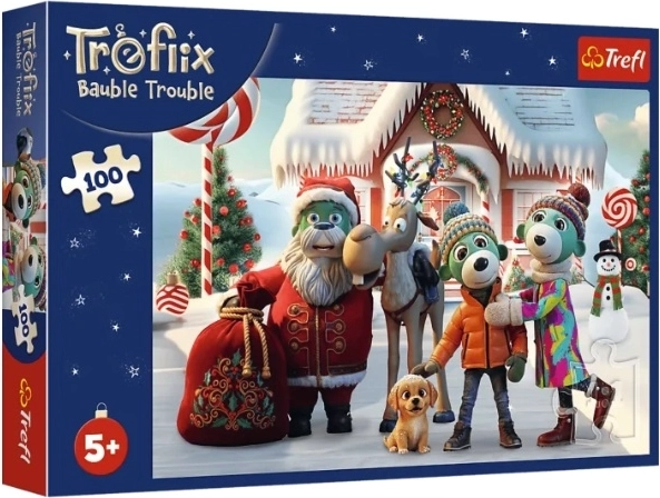 Puzzle Trefl 100 dielikov: Mikuláš a sob na záchranu