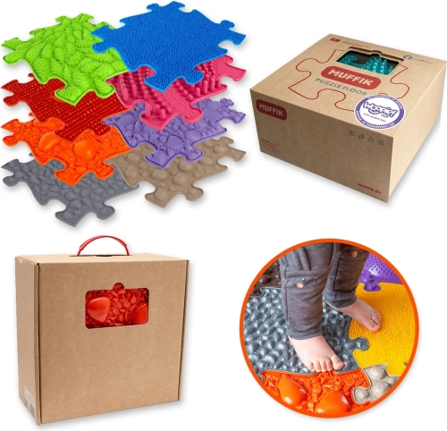 woopie senzorická ortopedická puzzle podložka 8 dielov