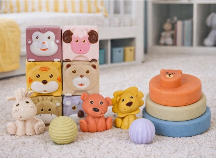 Rozmanité textúry a tvary pre zmyslový rozvoj