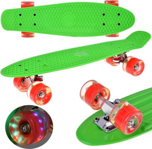 LED skateboard so svietiacimi kolieskami