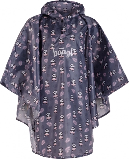 detské pršiplášťové pončo panda BAAGL XS (90–110 cm)