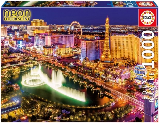 Svietiace puzzle Las Vegas 1000 dielikov EDUCA