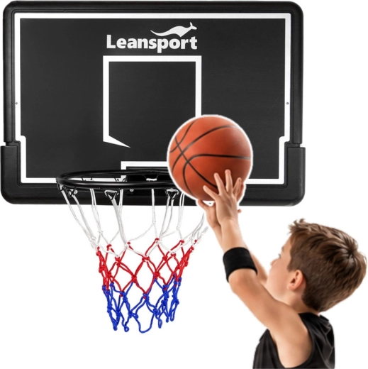 Leansport závesný basketbalový kôš s doskou 90 cm