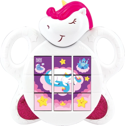 Interaktívne posuvné puzzle Jednorožec so zvukmi