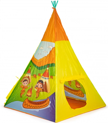Detský teepee stan IPLAY s indiánskymi motívmi