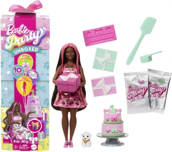 Barbie Party Reveal Bábika - ružová