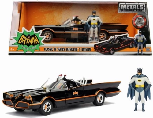 batmobile 1966 klasický model 1:24 s figúrkou batmana
