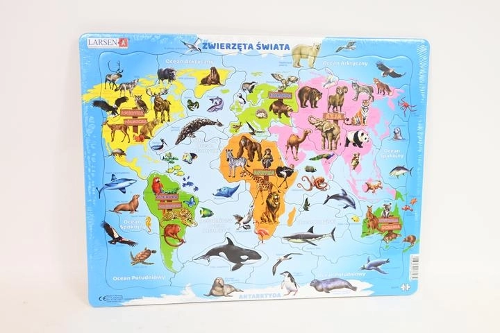 Larsen Zvieratá sveta – edukatívne puzzle