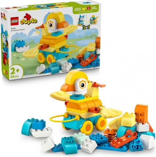 LEGO DUPLO 3 v 1 zvieratká na kolieskach