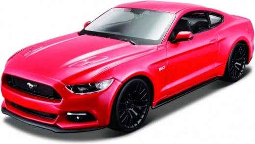 Maisto - 2015 Ford Mustang GT, červená, stavebnica, 1:24