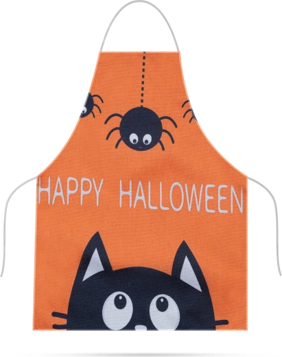 Detská halloweenska zástera z nepremokavého plátna 44 × 35 cm