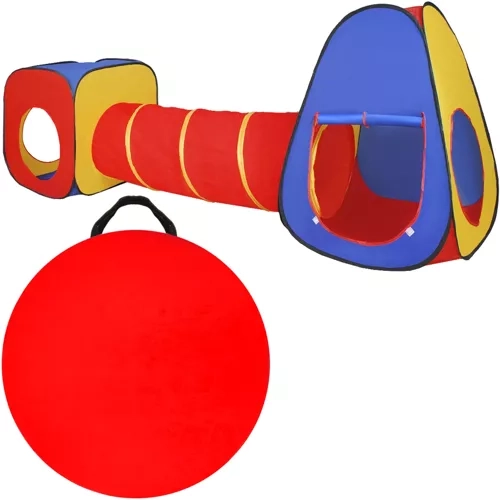 Detský hrací stan 3v1 Tipi + Tunel + Domček