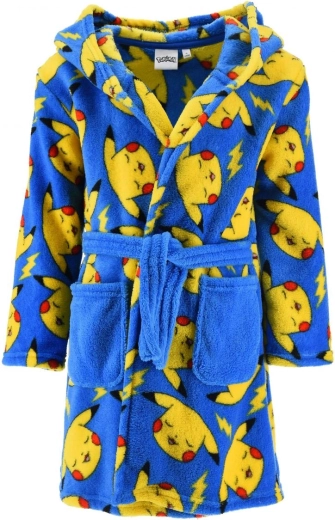 Detský župan Pokémon Pikachu s kapucňou
