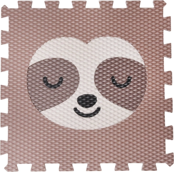 Minideckfloor leňochod, hnedý s krémovým leňochodom