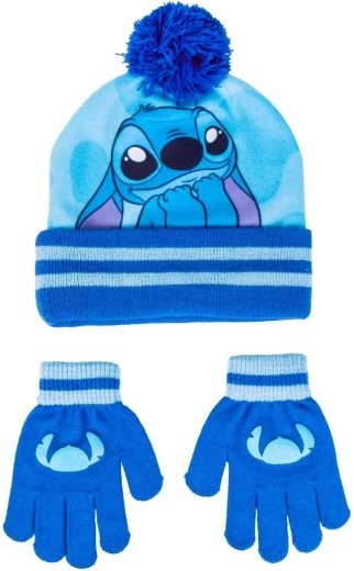 Súprava detskej čiapky a rukavíc Lilo a Stitch