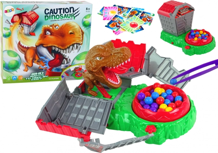 zručnostná hra pozor, dinosaurus – zber vajíčok