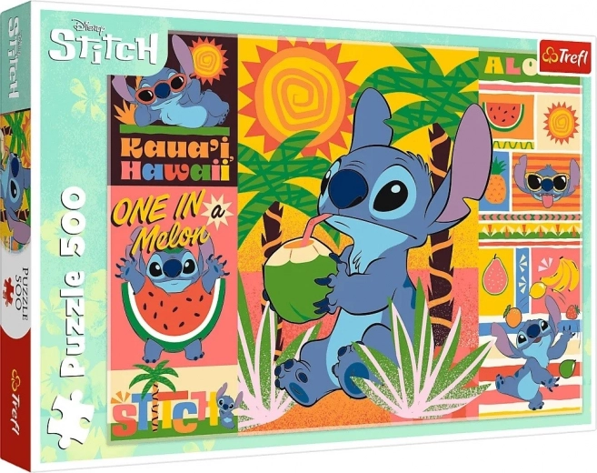 Puzzle 500 dielikov LILO A STITCH – prázdniny so Stitchom