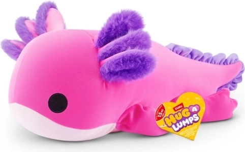 ZURU Hug a Lumps plyšový axolotl stredný
