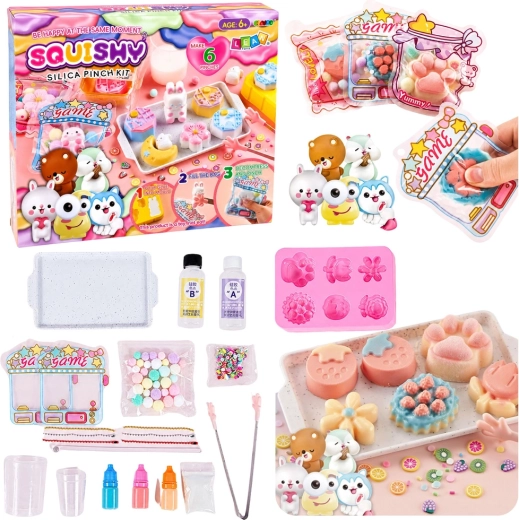 Kreatívna sada na výrobu squishy dezertov a kytičiek DIY