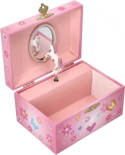 Hracia šperkovnica Kvetinový jednorožec – melódia Labutie jazero od GOKI