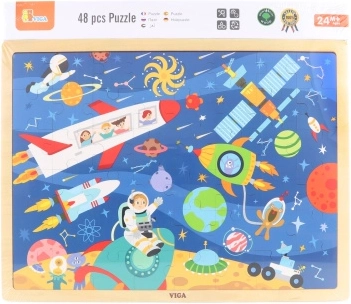 Drevené puzzle Vesmír 48 dielikov