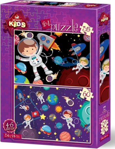 Sada puzzle s motívom vesmíru 35 + 60 dielikov ART PUZZLE
