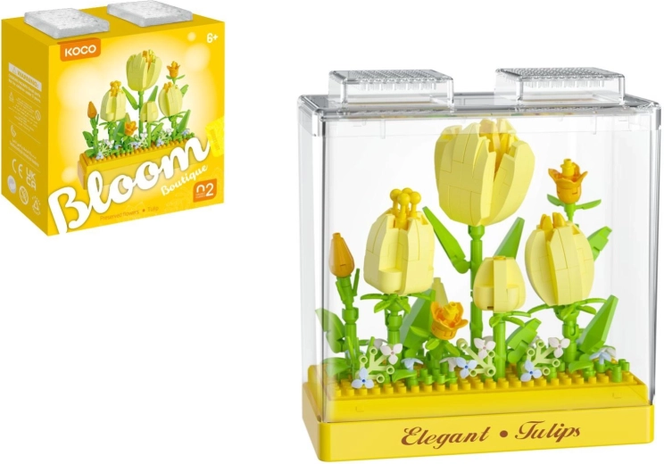 Mini stavebnica KOCO tulipány