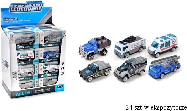 Záchranárske auto pre deti (mix vzorov) - 1 kus